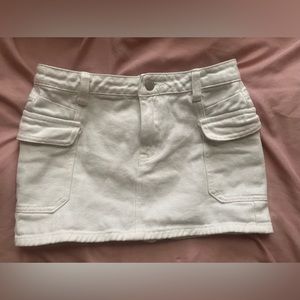 SHEIN Teen Girls Flap Pocket Denim Skirt